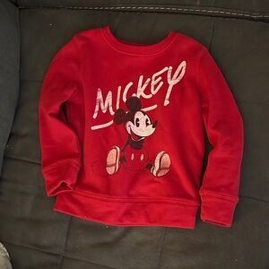 Disney Red Mickey Mouse Kids Sweatshirt
